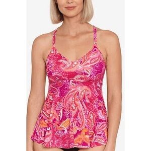 Swim Solutions print tankini swim top